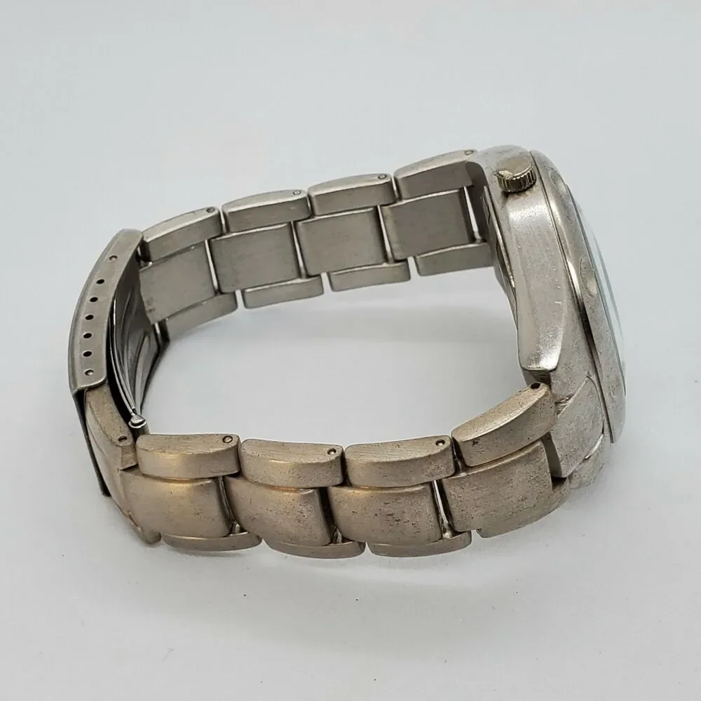 Ravinia Men's Watch 38MM Black‎ Dial Gray Bracelet Band 6.5